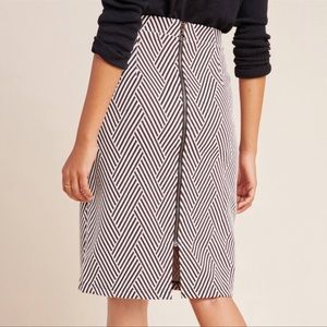 Anthropologie Maeve Lidia Zig Zag Pencil Skirt NWT